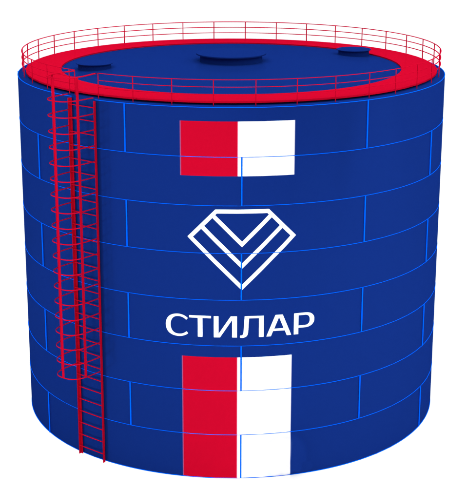 Цельносварной сборный резервуар РВС 2000 м³ от завода-производителя